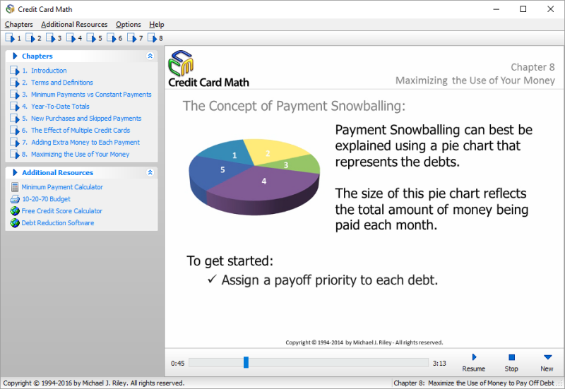Screenshot for Credit Card Math 2014