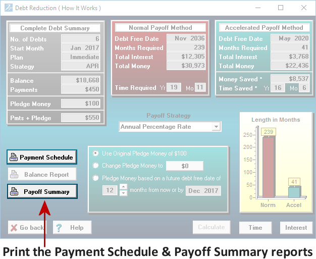 How Zilch Works Step 4 - Push a Button and Create Your Plan